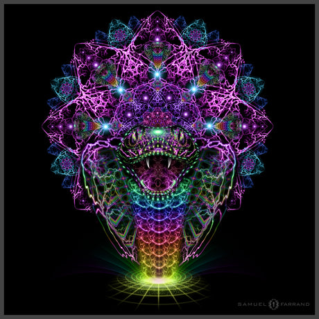 Visionary Art | Cosmic Serpent by Samuel Farrand