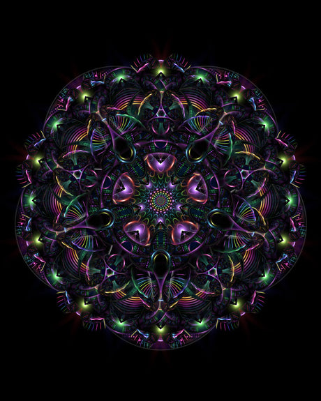 Quantum Emanations - Geometric Mandala | Visionary Art