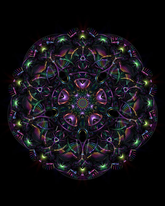 Quantum Emanations - Geometric Mandala | Visionary Art