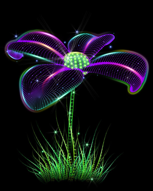 Acid Flower - Electric Daisy | Visionary Art