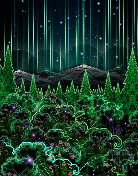 Biosynthebliss: Psychedelic Art of an Electric Forest