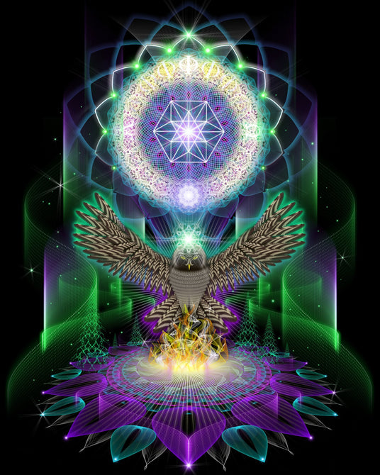 Owlchemy - Mystical Owl | Visionary Art