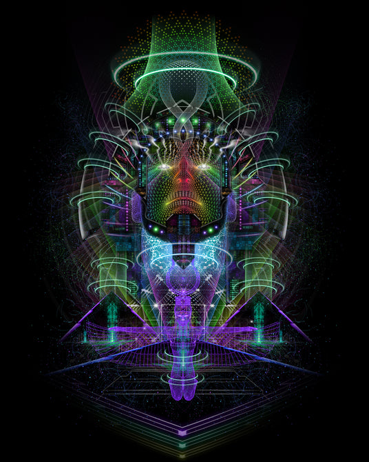 Breakthrough - DMT Pharoah | Visionary Art