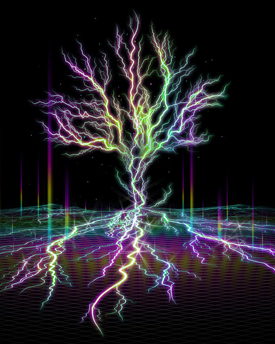 Electreecity of Life - Electric Tree  | Visionary Art