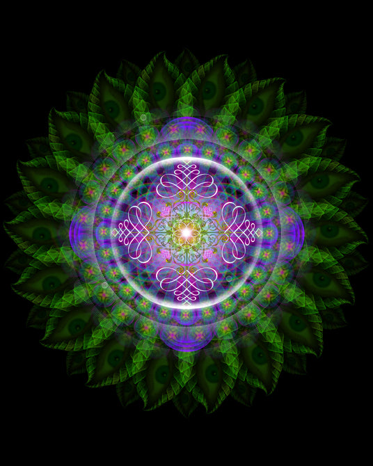 Plant Consciousness - Botanical Mandala | Visionary Art