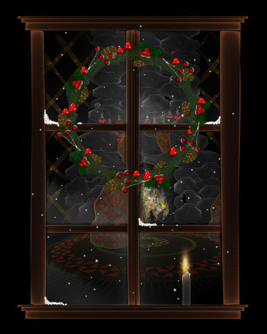 Down the Chimney - Christmas Stockings | Visionary Art