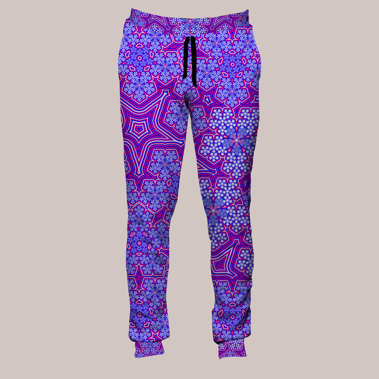 Psychedelic Joggers (UV/RGB, Eco-Friendly, Unisex, Fleece-Lined) | FRACTAL NATION