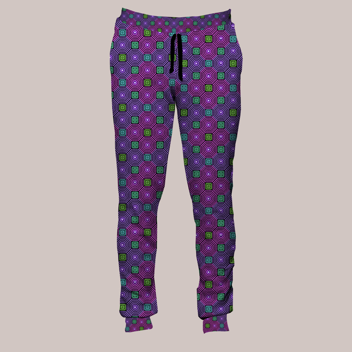 Psychedelic Joggers (UV/RGB, Eco-Friendly, Unisex, Fleece-Lined) | LUMINA