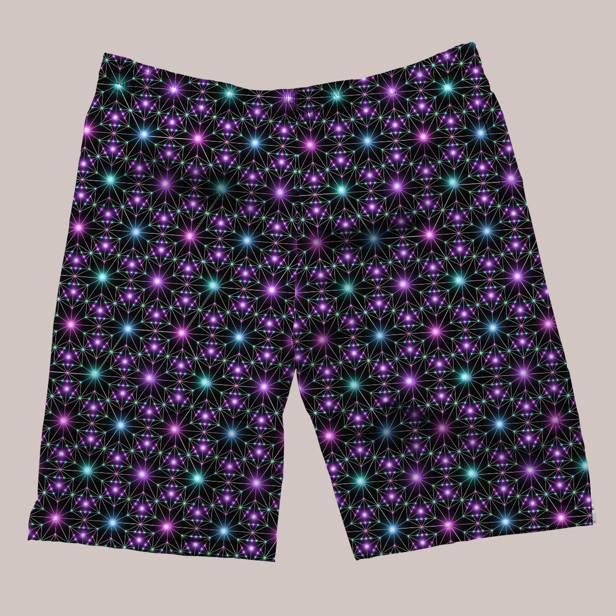 Psychedelic Shorts (UV/RGB, Eco-Friendly) | STAR MAP