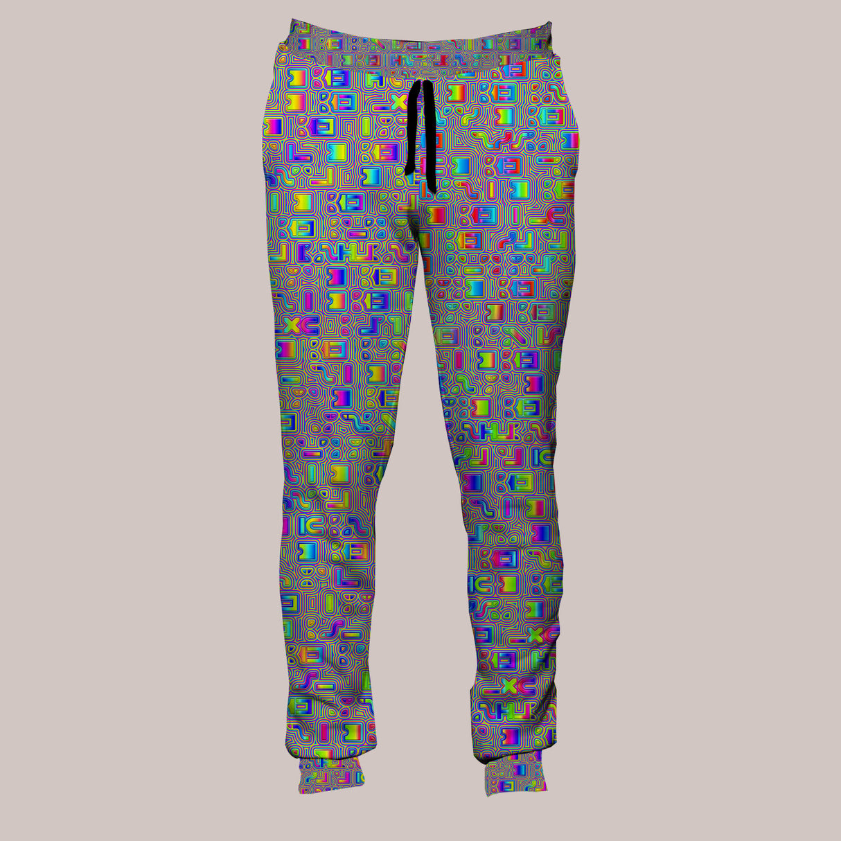 Psychedelic Joggers (UV/RGB, Eco-Friendly, Unisex, Light-Weight) | PSYLISCIOUS [Blue]