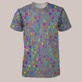 Psychedelic T-Shirt (UV/RGB, Eco-Friendly, Unisex) | PSYLISCIOUS [Blue]