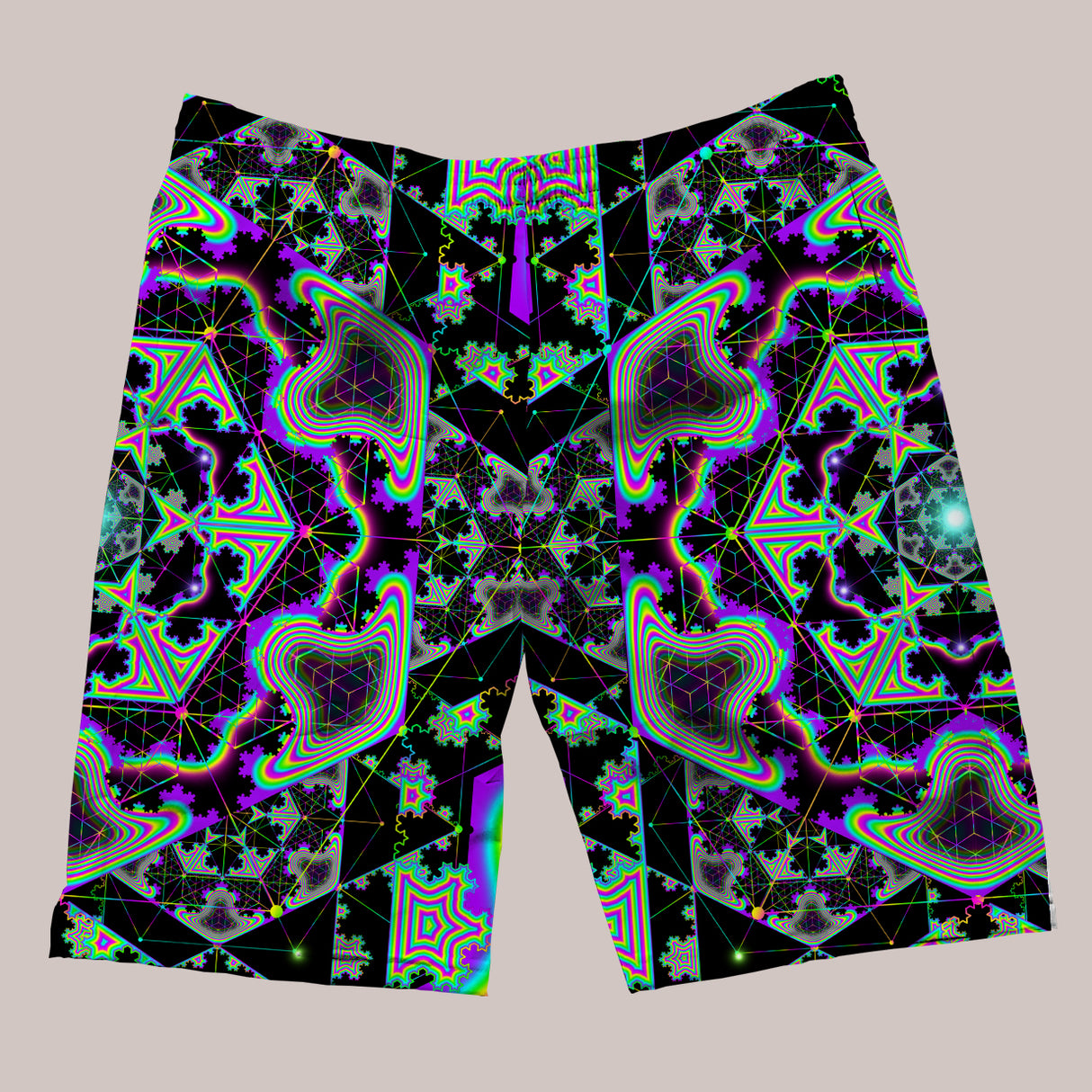 Psychedelic Shorts (UV/RGB, Eco-Friendly) | MICROGRAM