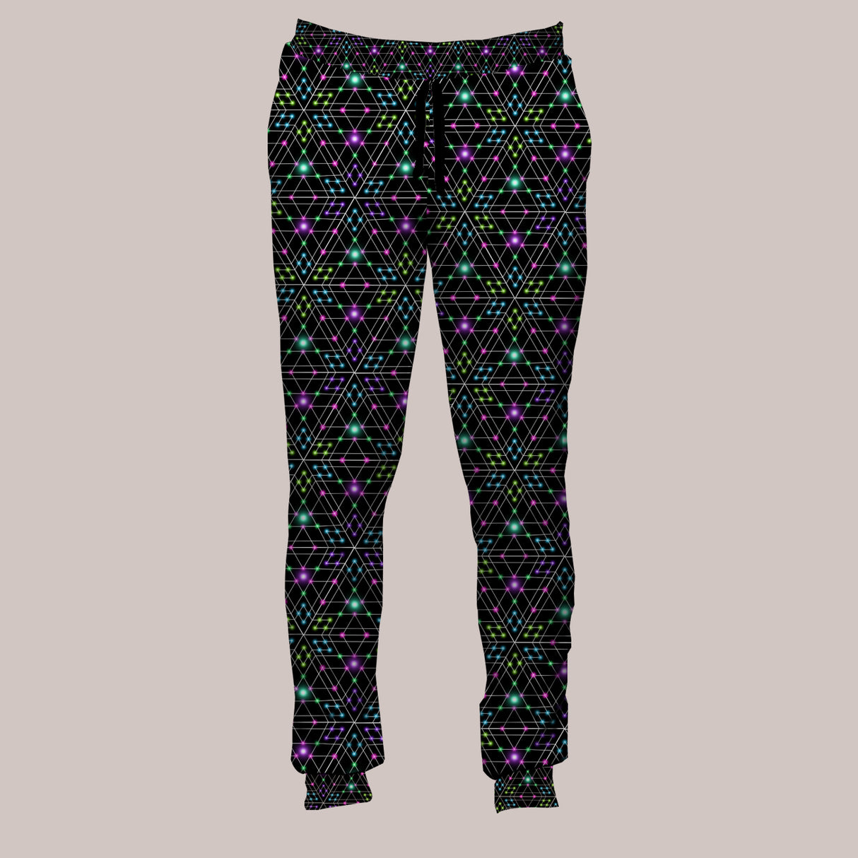 Psychedelic Joggers (UV/RGB, Eco-Friendly, Unisex, Light-Weight) | TRIESSELATION