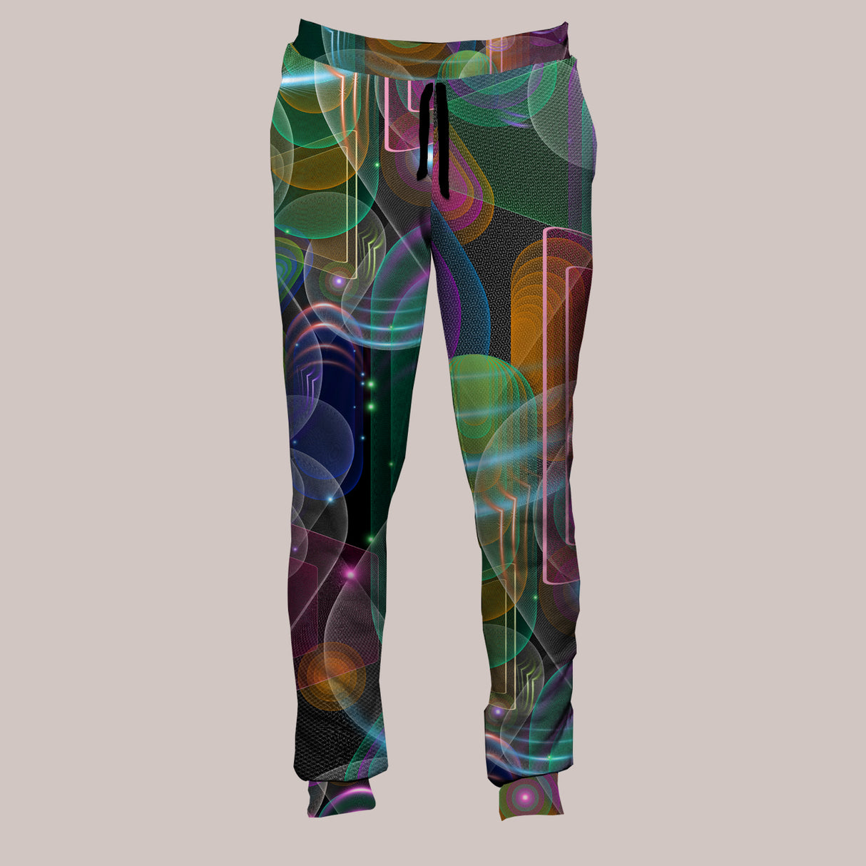 Psychedelic Joggers (UV/RGB, Eco-Friendly, Unisex, Light-Weight) | BUBBLEDROP