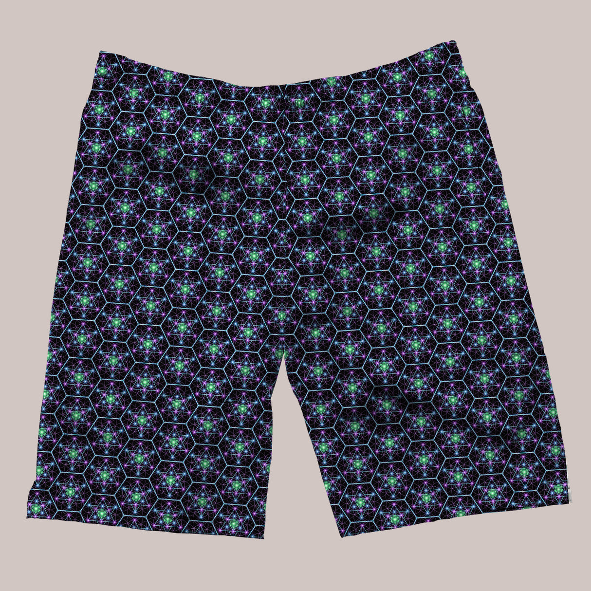 Psychedelic Shorts (UV/RGB, Eco-Friendly) | TETRA EQ