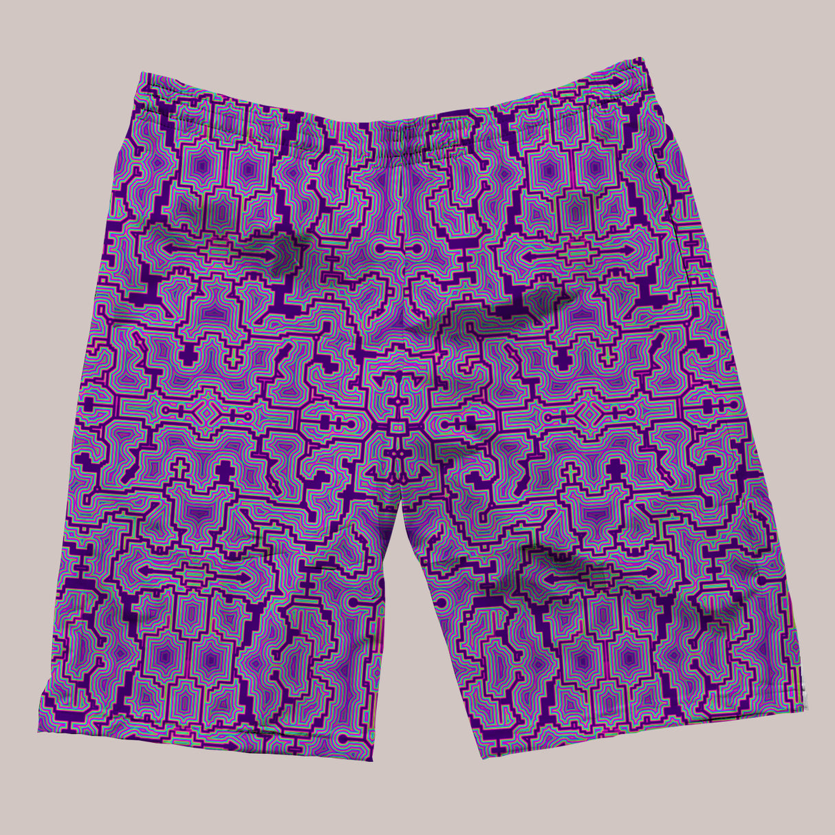 Psychedelic Shorts (UV/RGB, Eco-Friendly) | TECHNO SHAMANIC [11 Colors]