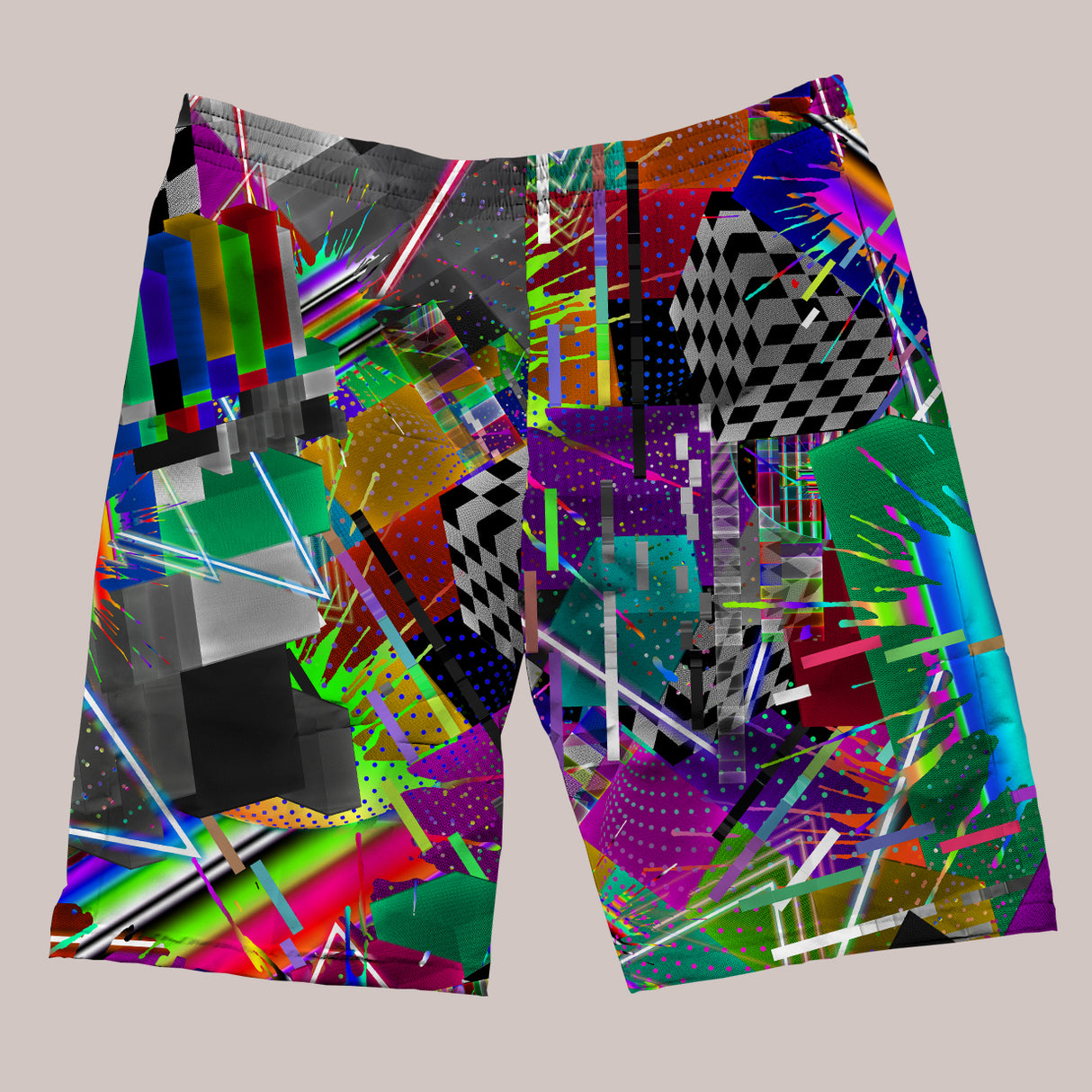 Psychedelic Shorts (UV/RGB, Eco-Friendly) | FLASHBACK