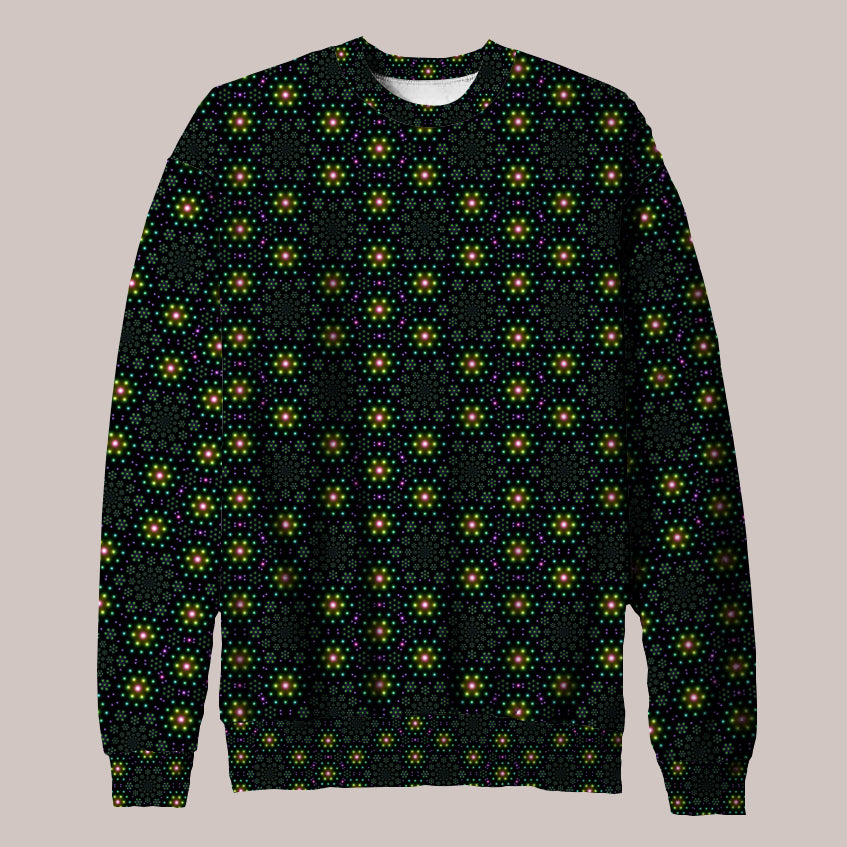 Psychedelic Sweater (UV/RGB, Eco-Friendly, Unisex) | SPECTROGRAM