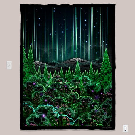 Visionary Art Tapestry (UV/RGB, Eco-Friendly, 4 options) | BIOSYNTHEBLISS ALT