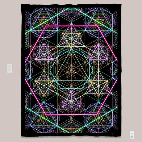 Psychedelic Art Tapestry (UV/RGB, Eco-Friendly, 4 options) | HYPERGEOMETRY