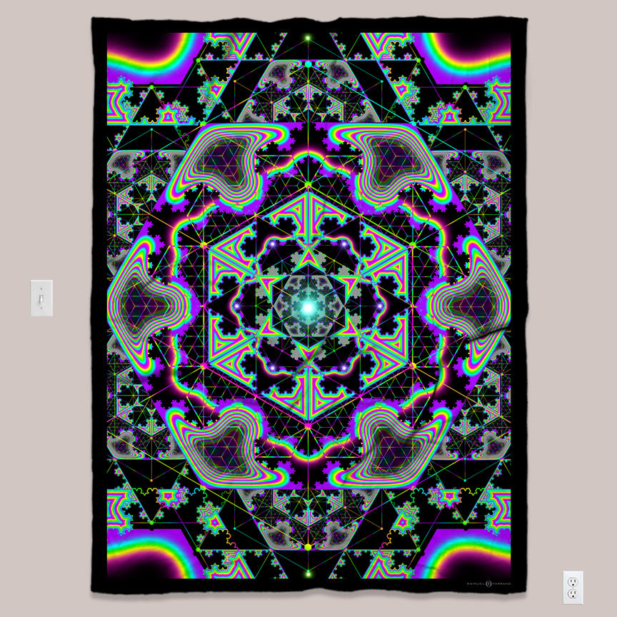 Psychedelic Art Tapestry (UV/RGB, Eco-Friendly, 4 options) | MICROGRAM