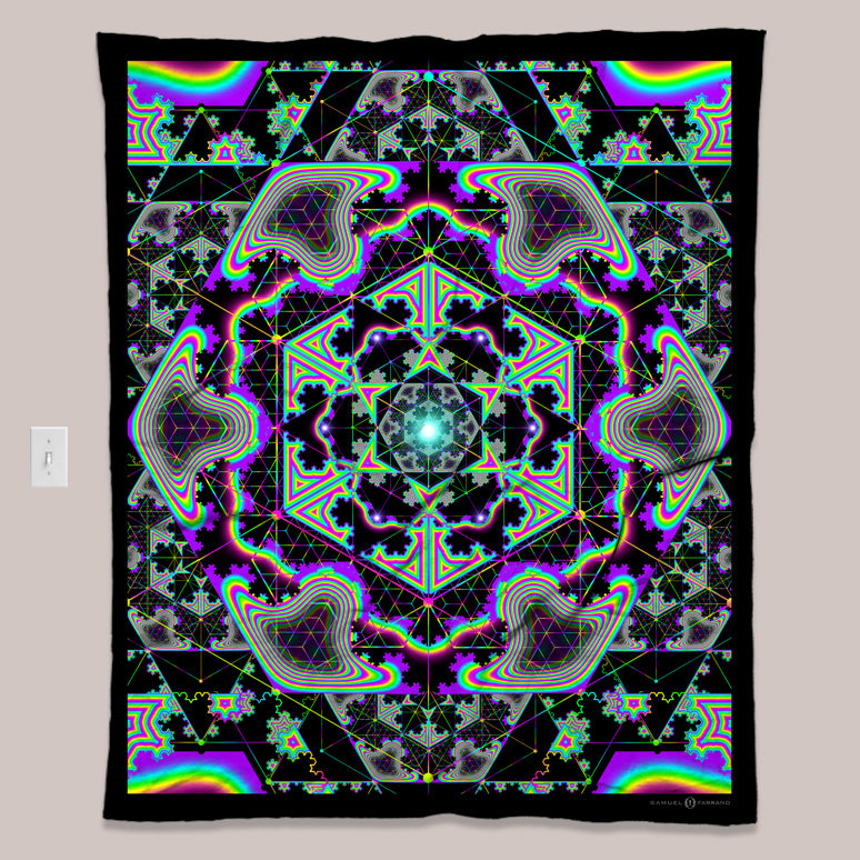 Psychedelic Art Tapestry (UV/RGB, Eco-Friendly, 4 options) | MICROGRAM