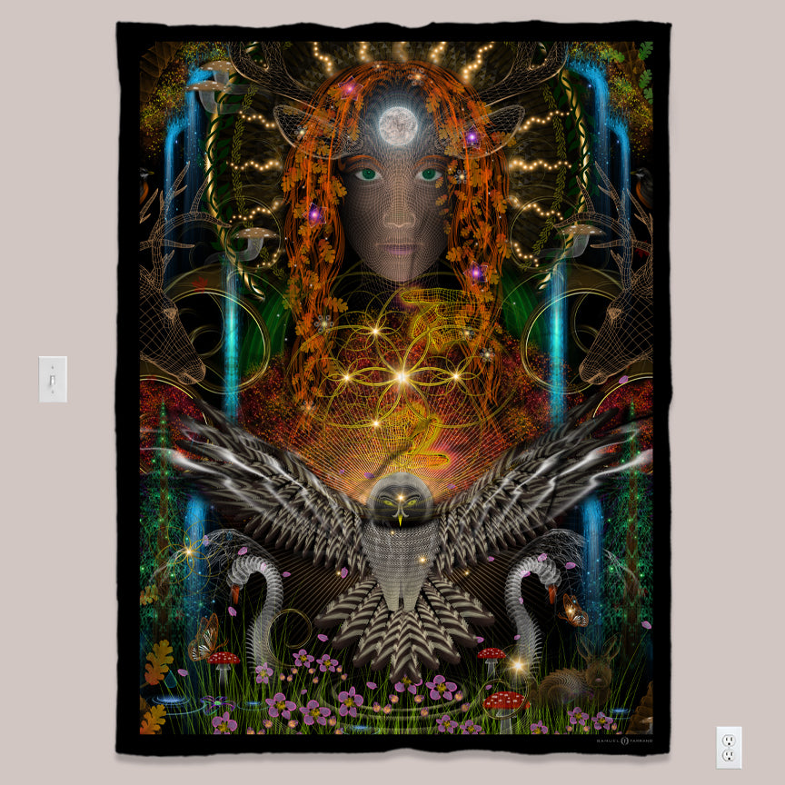 Visionary Art Tapestry (UV/RGB, Eco-Friendly, 4 options) | EQUINAURA ALT