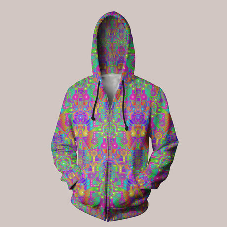 Lightweight neon hoodie ideal for party nights and casual wear