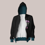 Open View - Psychedelic Robot Hoodie with Mushroom Fun and Funky Festival Design