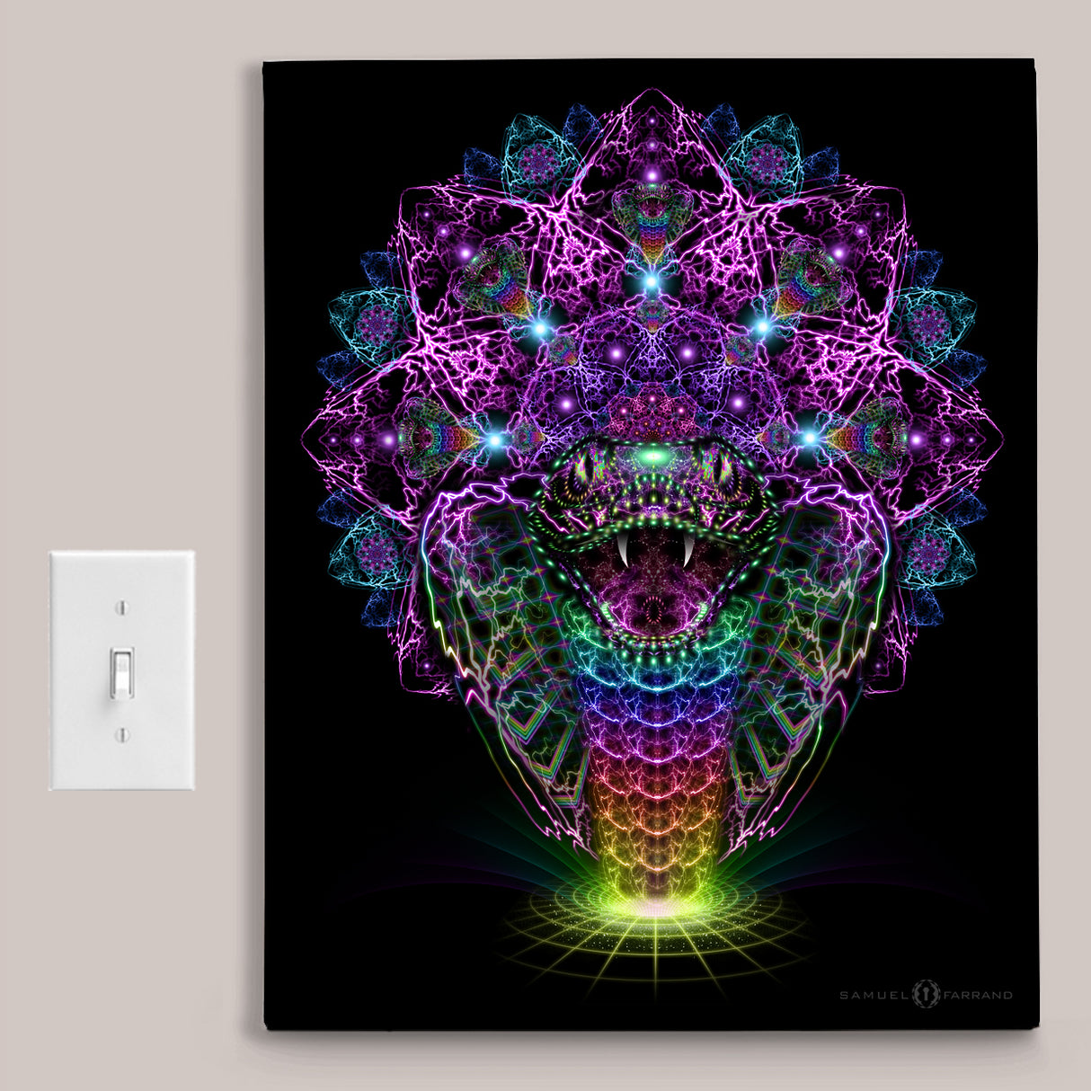 Cosmic Rainbow Serpent • Art Print