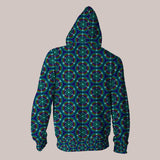 Bold streetwear hoodie featuring trippy geometric pattern