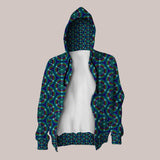 Electric geometric hoodie perfect for festivals and statement style